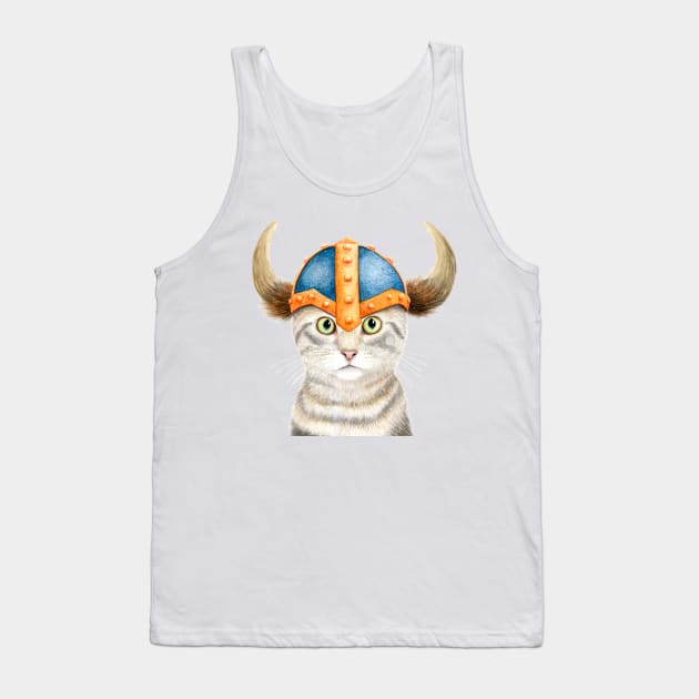 Morris, The Viking Cat Tank Top by KatherineAppleby